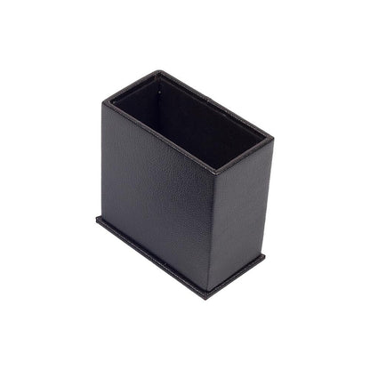 Luna Leather Desk Set 5 Accessories Black