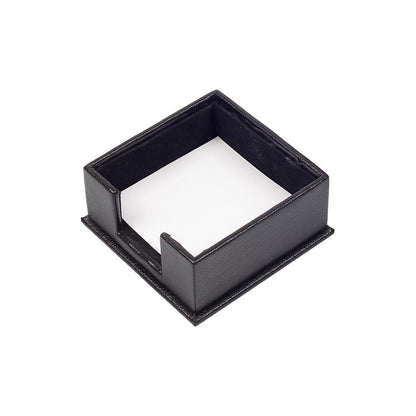 Luna Leather Desk Set 5 Accessories Black