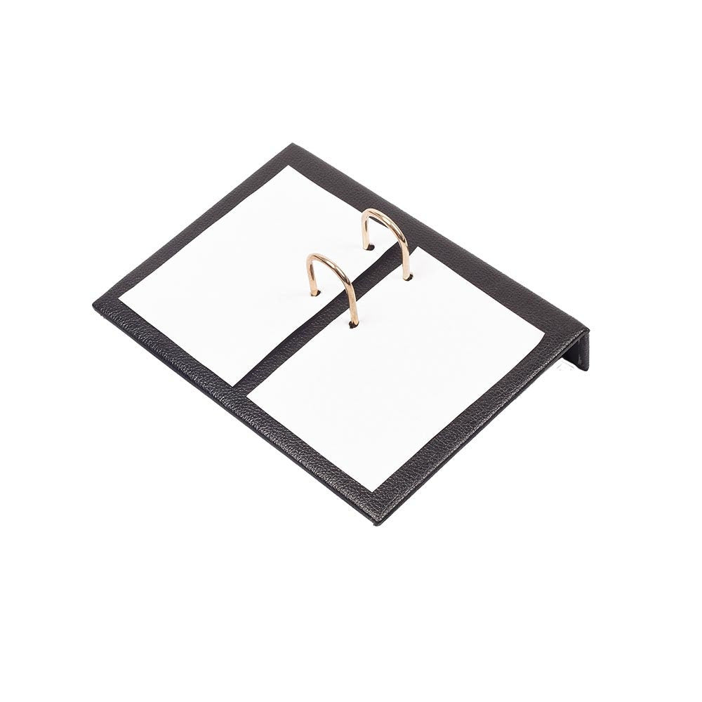 Luna Leather Desk Set 5 Accessories Black