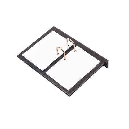 Luna Leather Desk Set 5 Accessories Black