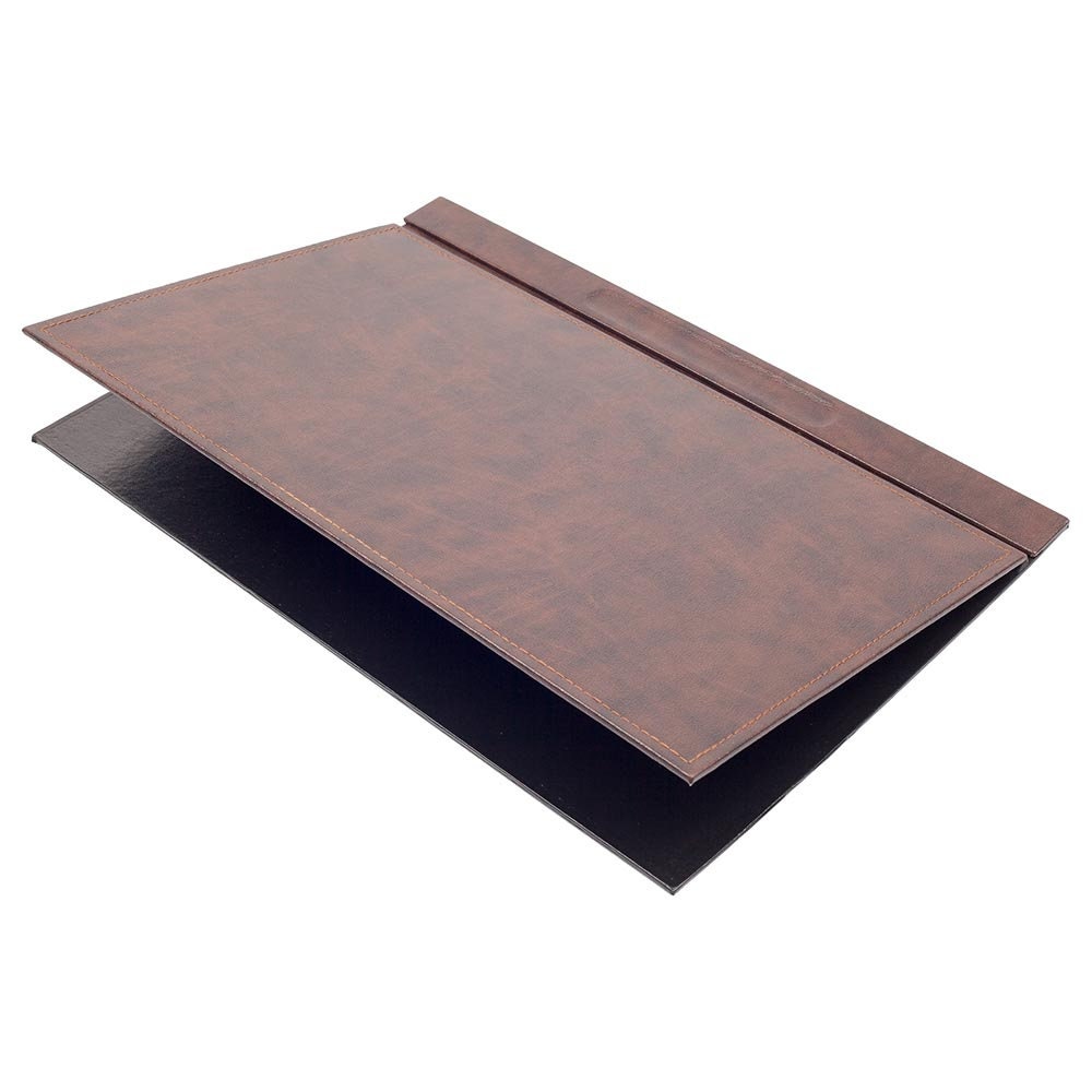 Luna Leather Desk Set 4 Accessories Brown