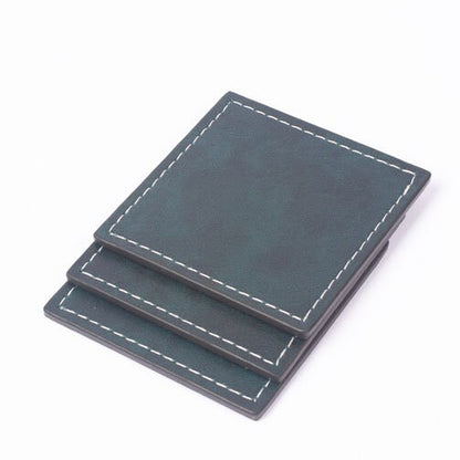 VEGA Leather Desk Set - 9 Accessories - Green