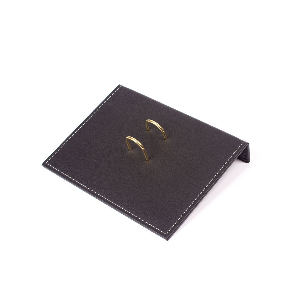 VEGA Leather Desk Set - 12 Accessories - Black