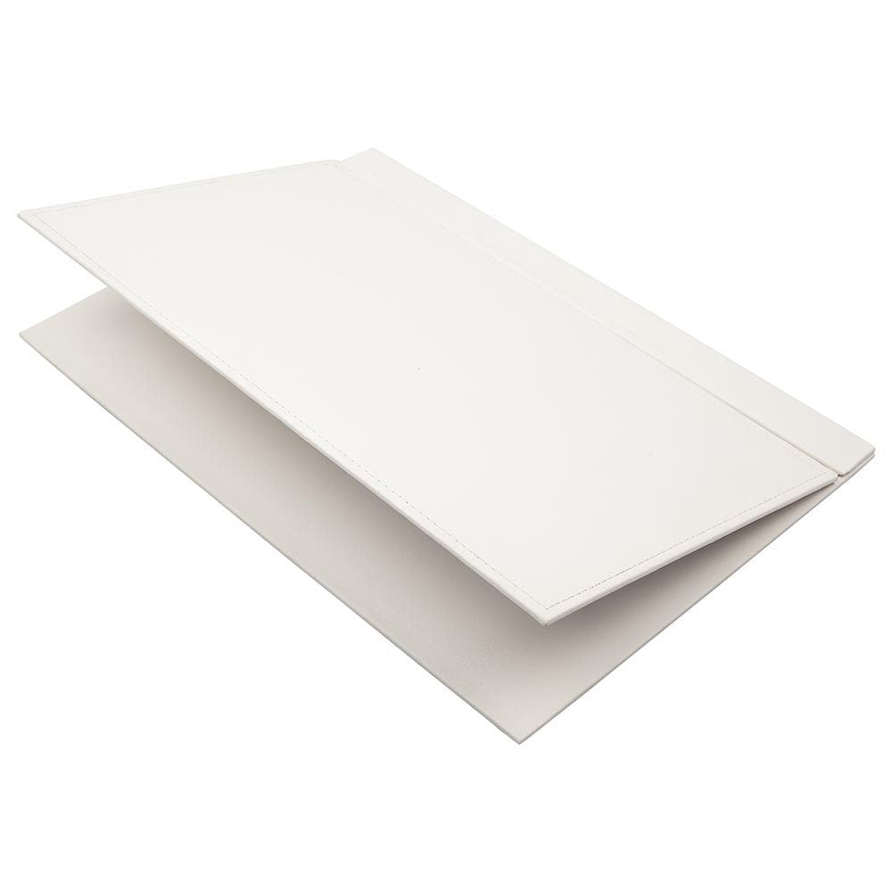 Luna Leather Desk Set 4 Accessories White