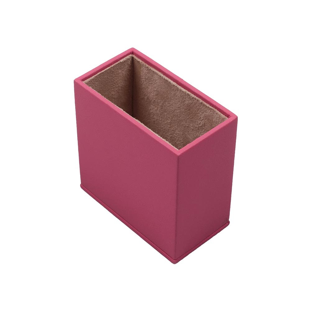 Luna Leather Desk Set 4 Accessories Pink