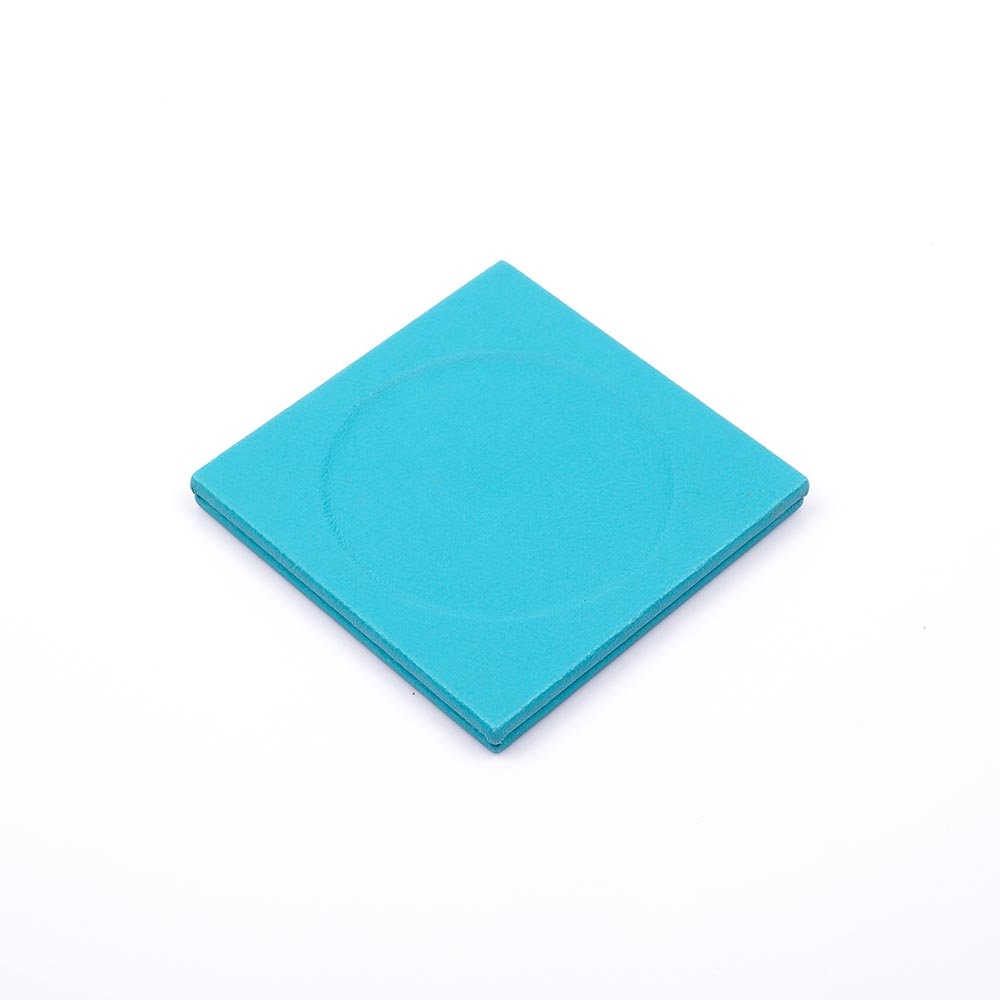 Luna Leather Desk Set 4 Accessories Turquoise