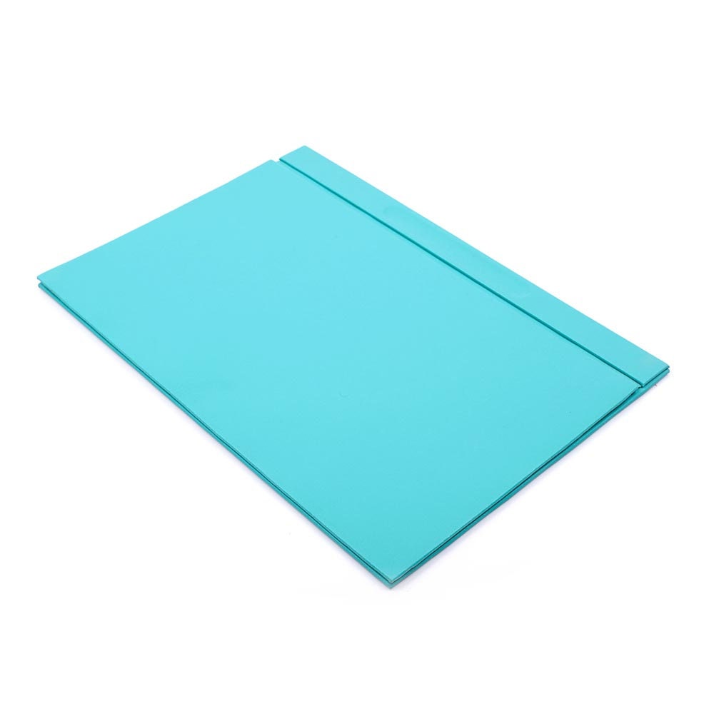 Luna Leather Desk Set 4 Accessories Turquoise