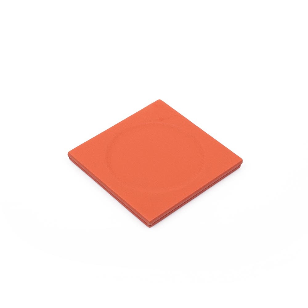 Luna Leather Desk Set 4 Accessories Orange