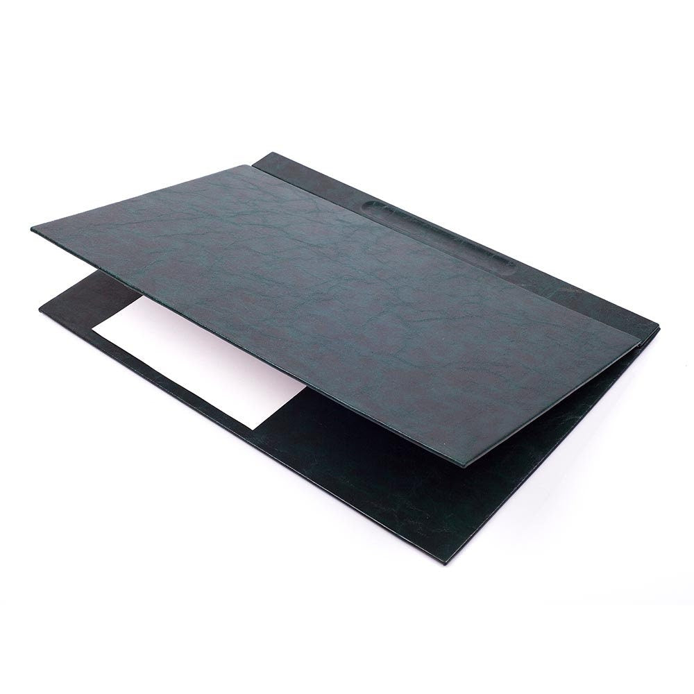 Luna Leather Desk Set 4 Accessories Green