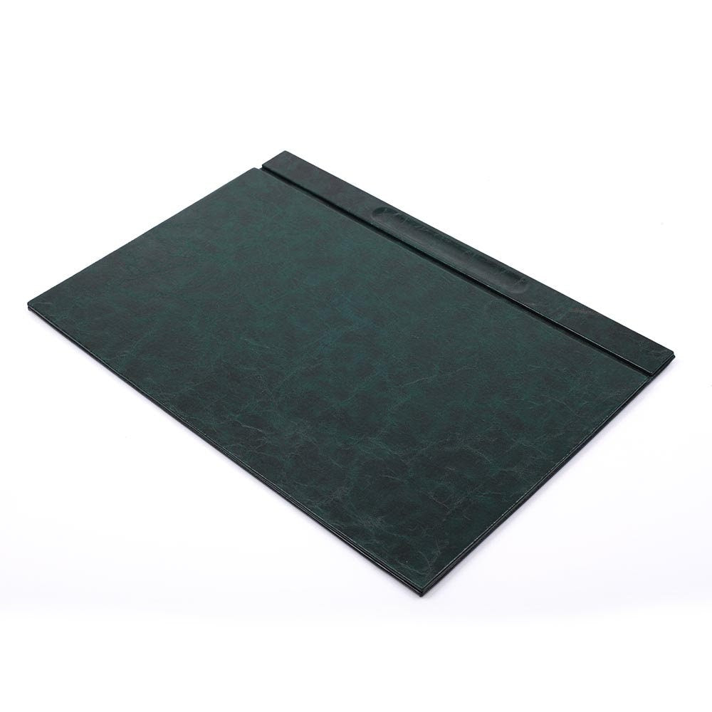 Luna Leather Desk Set 5 Accessories Green