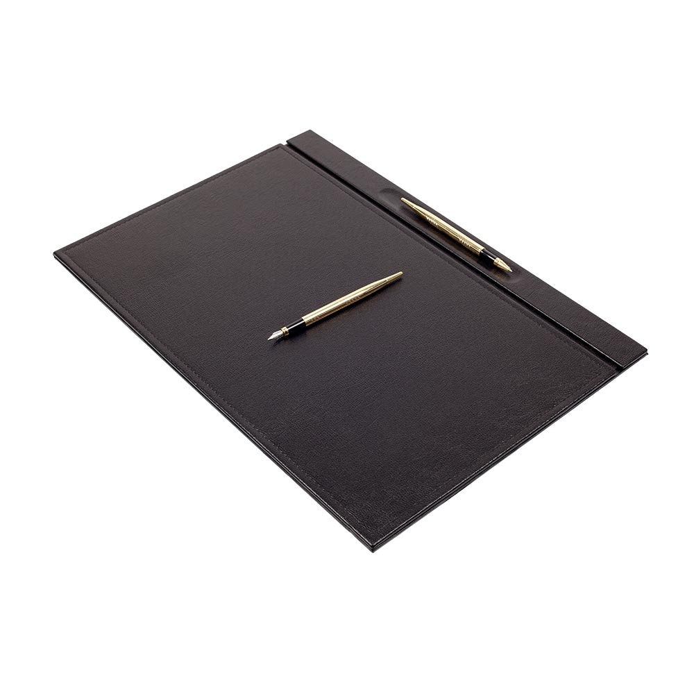 Luna Leather Desk Set 9 Accessories Black
