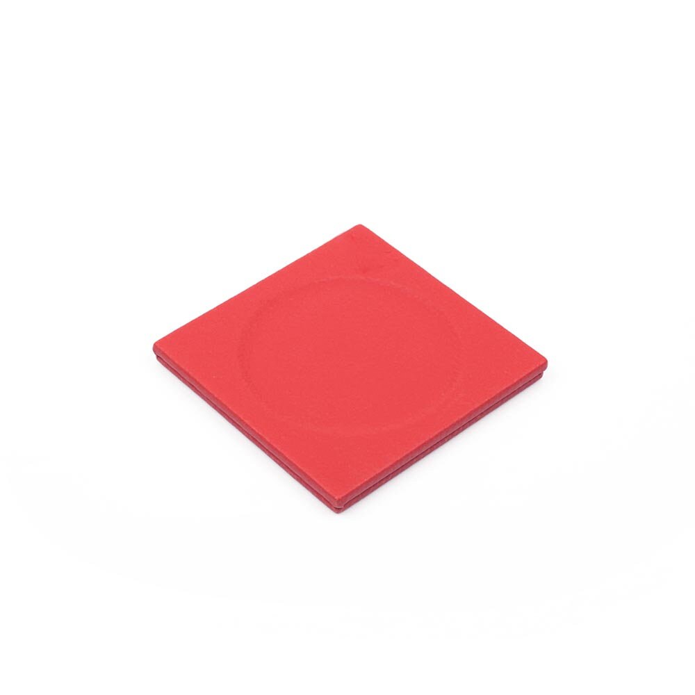 Luna Leather Desk Set 4 Accessories Red