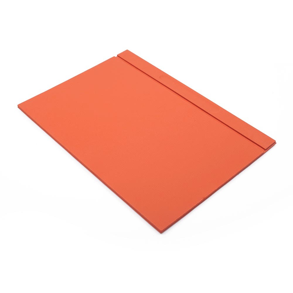 Luna Leather Desk Set 4 Accessories Orange